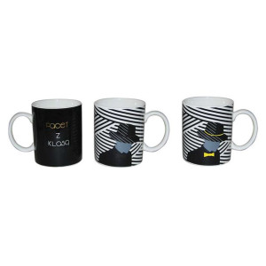 Kubek porcelanowy Modern Man 300 ml, dekoracja B ( zmieniająca kolor )
