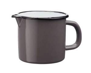 Kubek emaliowany z dzióbkiem i uchem GUSTO 0,75 l 750 ml 10 cm szary