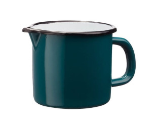 Kubek emaliowany z dzióbkiem i uchem GUSTO 0,75 l 750 ml 10 cm turkusowy