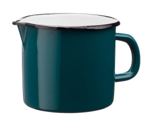 Kubek emaliowany z dzióbkiem i uchem GUSTO 1,2 l 1200 ml 12 cm turkusowy
