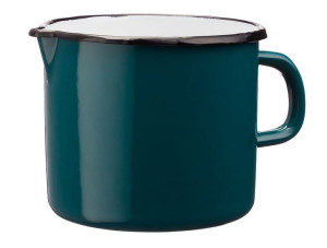 Kubek emaliowany z dzióbkiem i uchem GUSTO 1,9 l 1900 ml 14 cm turkusowy