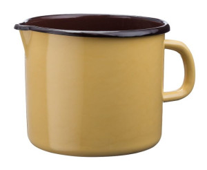 Kubek emaliowany z dzióbkiem i uchem GUSTO 1,9 l 1900 ml 14 cm żółty muszta