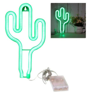Lampka led neon kaktus