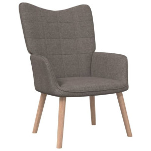 Fotel, 62 x 68,5 x 96 cm, kolor taupe, obity tkaniną