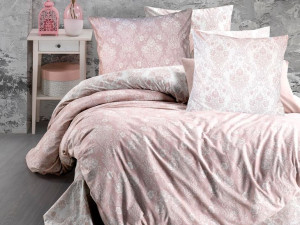 Pościel bawełniana ALMINA PINK/200x220 COTTONLOVE EXCLUSIVE