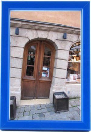 Ramka na zdjęcie 15x10 wąska 10x15 niebieska, blue