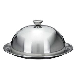 Metalowa taca z pokrywą 24 cm