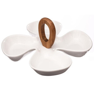 Patera na przekąski porcelanowa