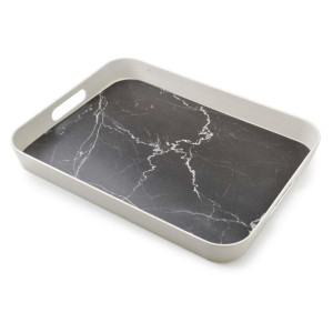 Taca dekoracyjna Black Marble 40x31 cm
