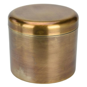 Puszka metalowa złoty mosiądz 15 cm