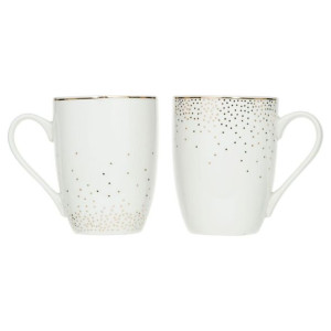 Komplet 2 kubków Jeanne Gold 350 ml