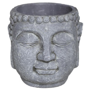 Cementowa doniczka Budda szara