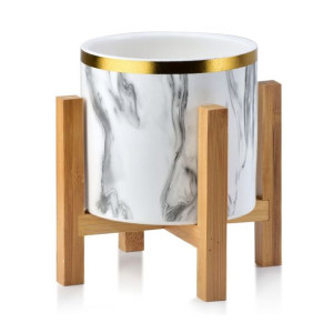 Doniczka Ava Marble Gold Stripe