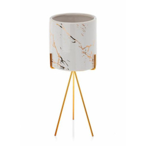 Doniczka Emma Gold White 32 cm