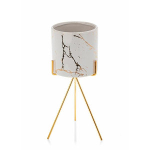 Doniczka Emma Gold White 28 cm