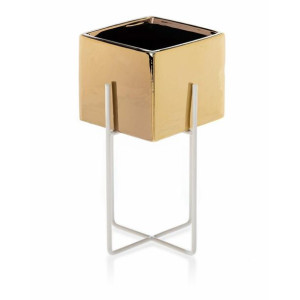 Doniczka Mizu Gold White 23 cm