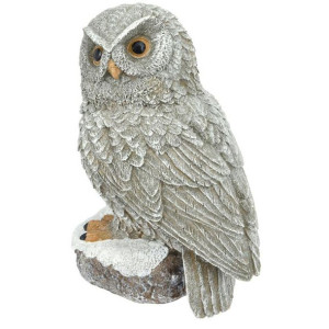 Dekoracyjna figurka sowy 20 cm wzór 1