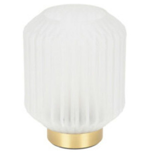 Lampka szklana Led biała 17 cm