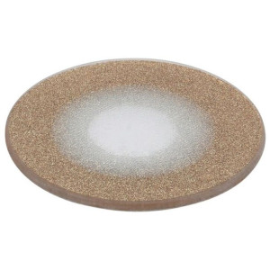 Podstawka pod świece złota szklana 15 cm