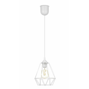 Lampa wisząca Paris Diamond 19 cm biały