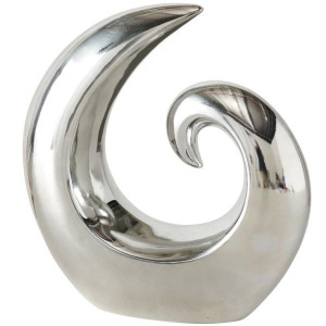 Figurka dekoracyjna srebrna 20 cm