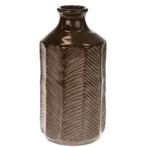 Wazon z terakoty brązowy 27 cm