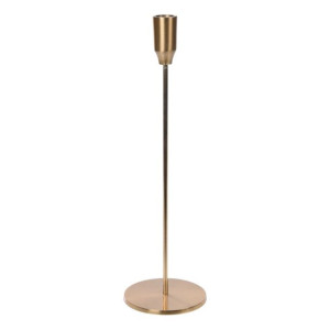 Świecznik aluminiowy złoty 34 cm