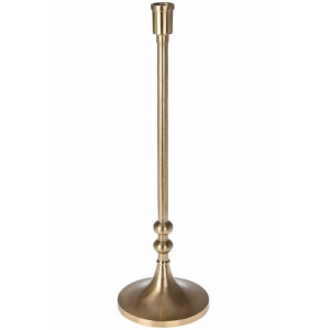 Świecznik aluminiowy złoty 41 cm