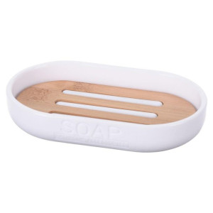 Biała mydelniczka Soap