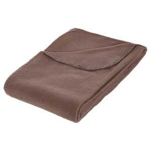 Koc polarowy 125x150 cm taupe