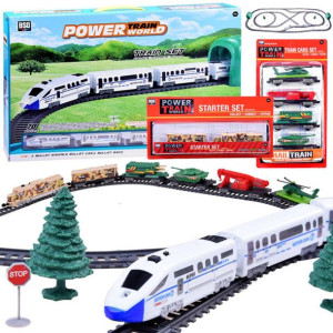 Pociag 3w1 wojsko wagony kolejka 9m trasa RC0467