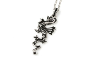 Wisiorek Smok Na Łańcuszku Amulet Siły