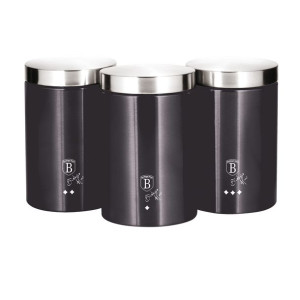Zestaw 3 Pojemników Kuchennych Berlinger Haus Carbon Pro Metallic Line Bh-6