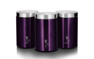 Zestaw 3 Pojemników Kuchennych Berlinger Haus Purple Eclipse Bh-6827