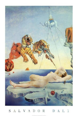 Salvador Dali Sen spowodowany lotem pszczoły - plakat 61x91,5 cm