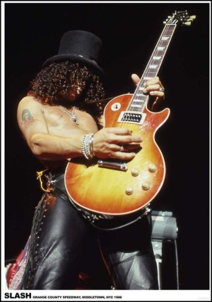 Guns N’ Roses Slash Koncert Nowy Jork 1988 - plakat 59,4x84,1 cm