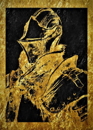 Golden Lux - Dark Souls - plakat 70x100 cm