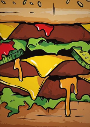 SucculentBurger - plakat 60x80 cm