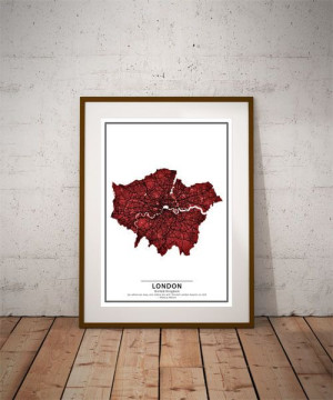 Crimson Cities - London - plakat 60x80 cm