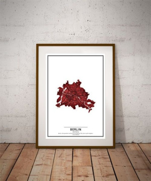 Crimson Cities - Berlin - plakat 40x50 cm