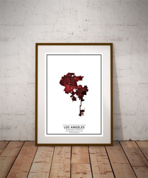 Crimson Cities - Los Angeles - plakat 40x60 cm