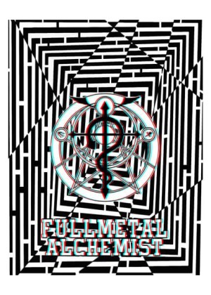 Maze Gaze Fullmetal Alchemist - plakat 3D 40x60 cm