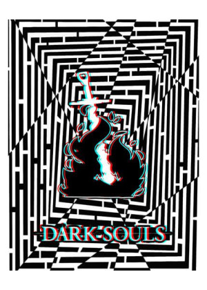 Maze Gaze Dark Souls - plakat 3D 59,4x84,1 cm