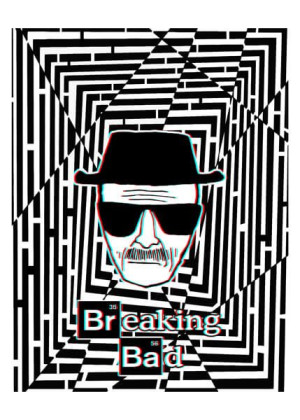 Maze Gaze Breaking Bad - plakat 3D 70x100 cm