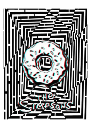 Maze Gaze The Simpsons - plakat 3D 50x70 cm