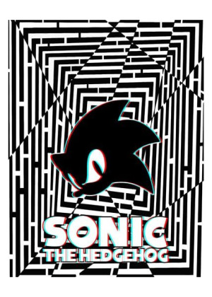 Maze Gaze Sonic the Hedgehog - plakat 3D 61x91,5 cm