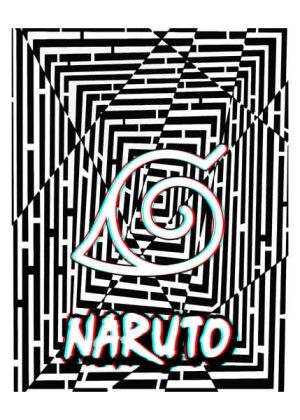 Maze Gaze Naruto - plakat 3D 20x30 cm