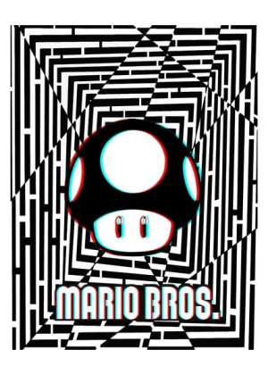 Maze Gaze Mario Bros - plakat 3D 30x40 cm