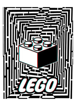 Maze Gaze LEGO - plakat 3D 30x40 cm