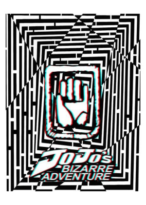 Maze Gaze JoJo’s Bizarre Adventure - plakat 3D 21x29,7 cm